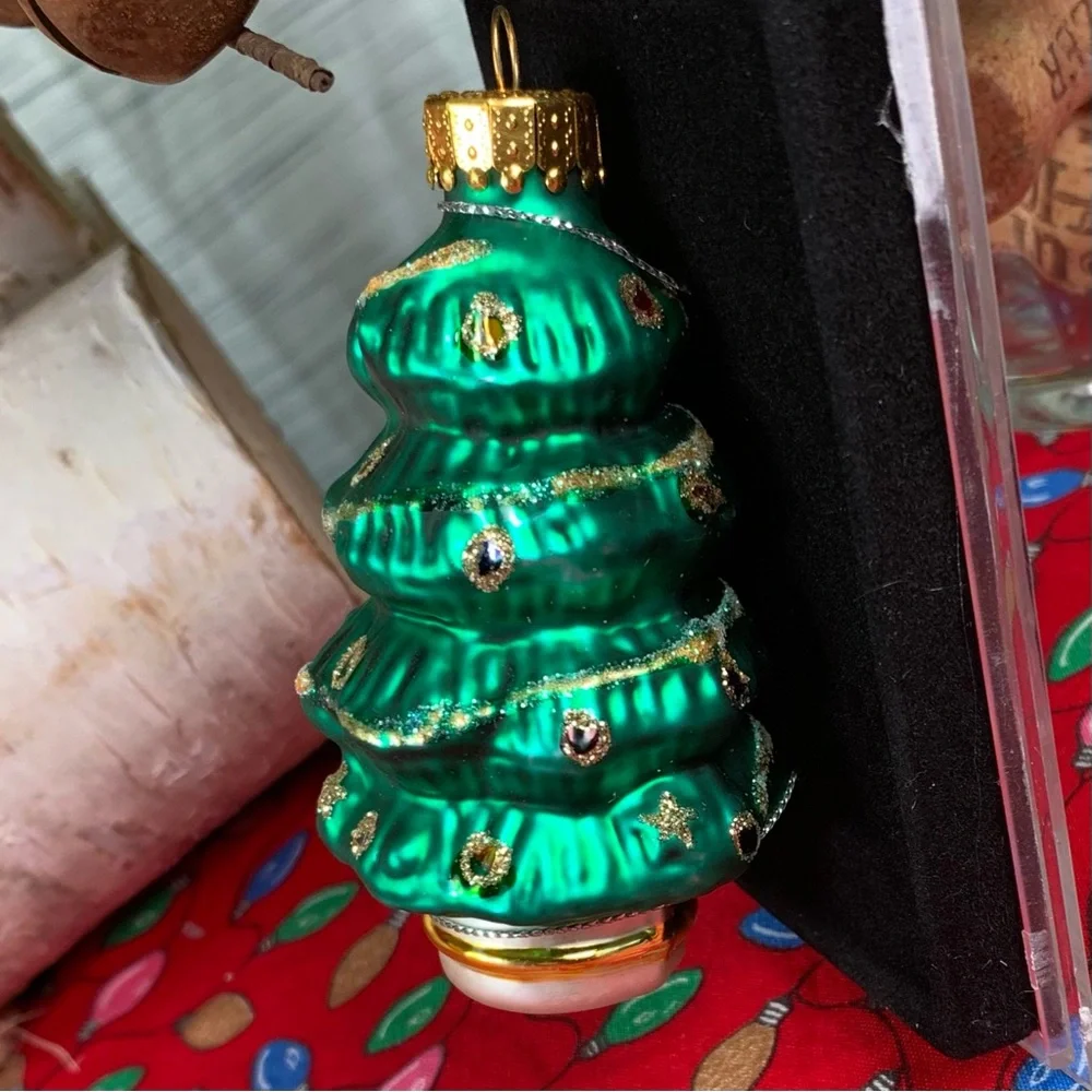 Glass Christmas Tree Ornament.🎄🎄